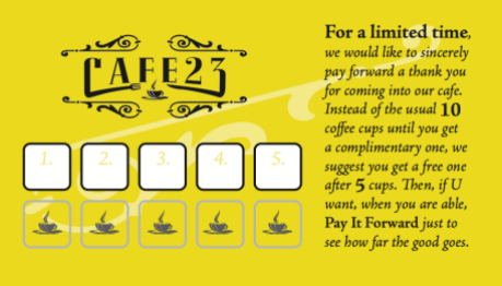 Cafe 23 Business Card